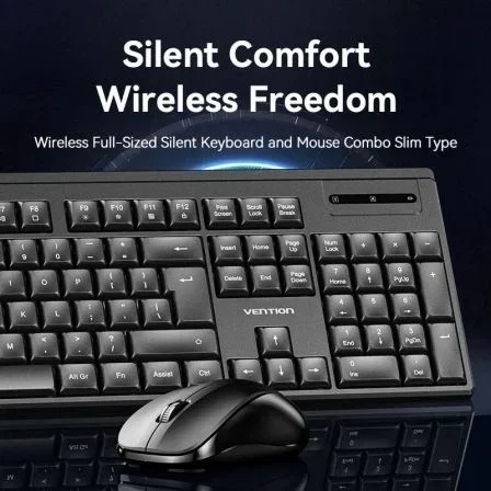 Vention Combo KTZB0-ES Teclado y Ratón Inalámbricos Negro